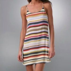 Alice Olivia Kaleigh Silk Striped Tank Mini Dress size XS